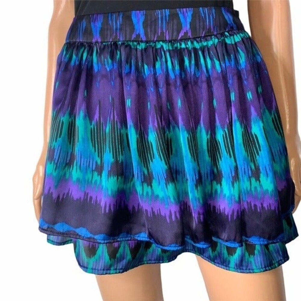 Forever 21 multi-color flowy mini skirt - Picture 4 of 10